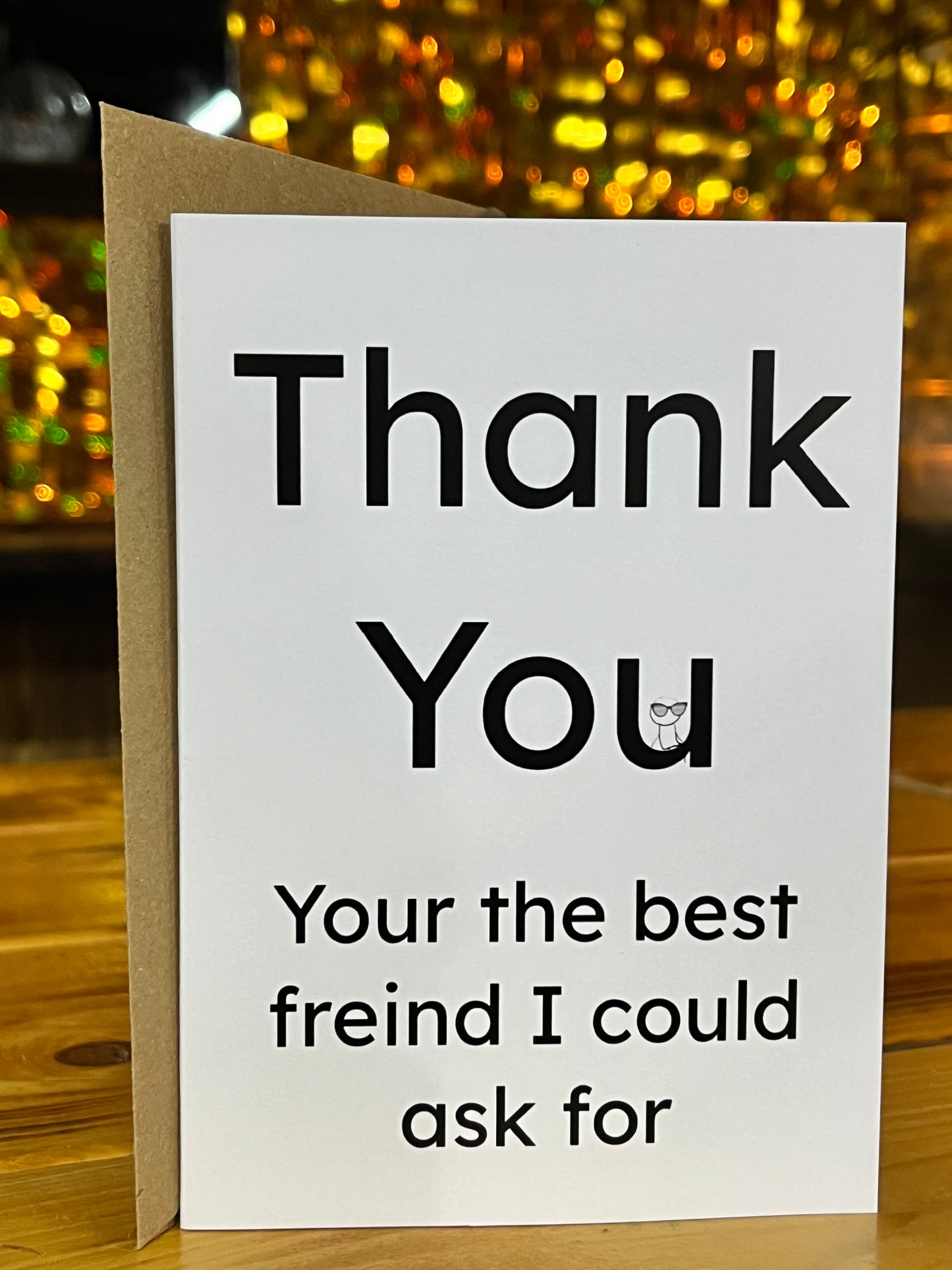 Thank you best freind card