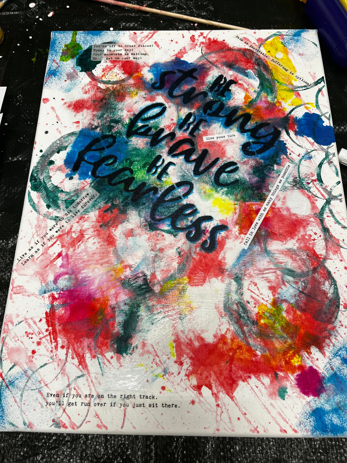 Pissing Around With Paint- August- Bees and Butterflies -Painting Workshop