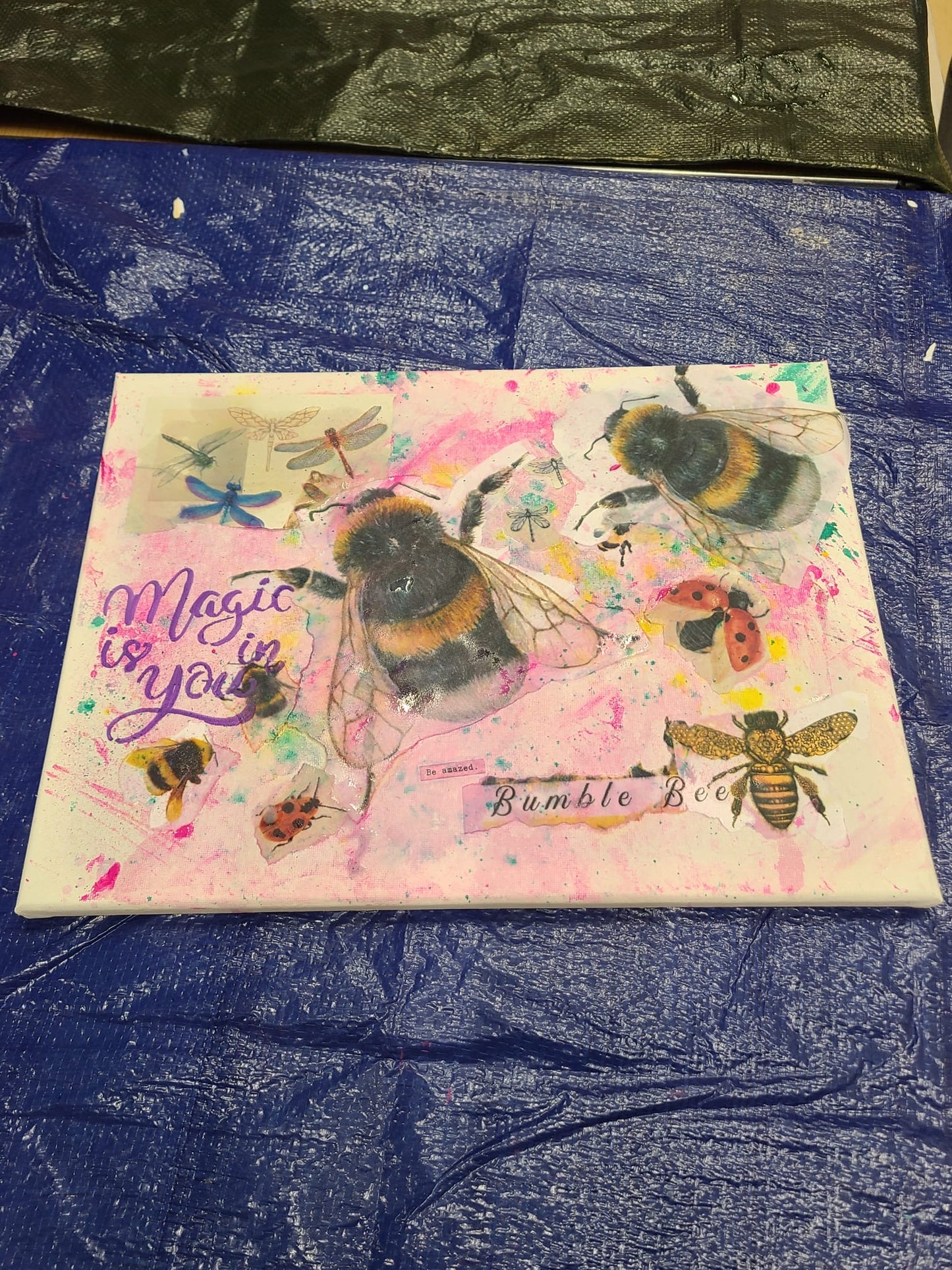 Pissing Around With Paint- August- Bees and Butterflies -Painting Workshop