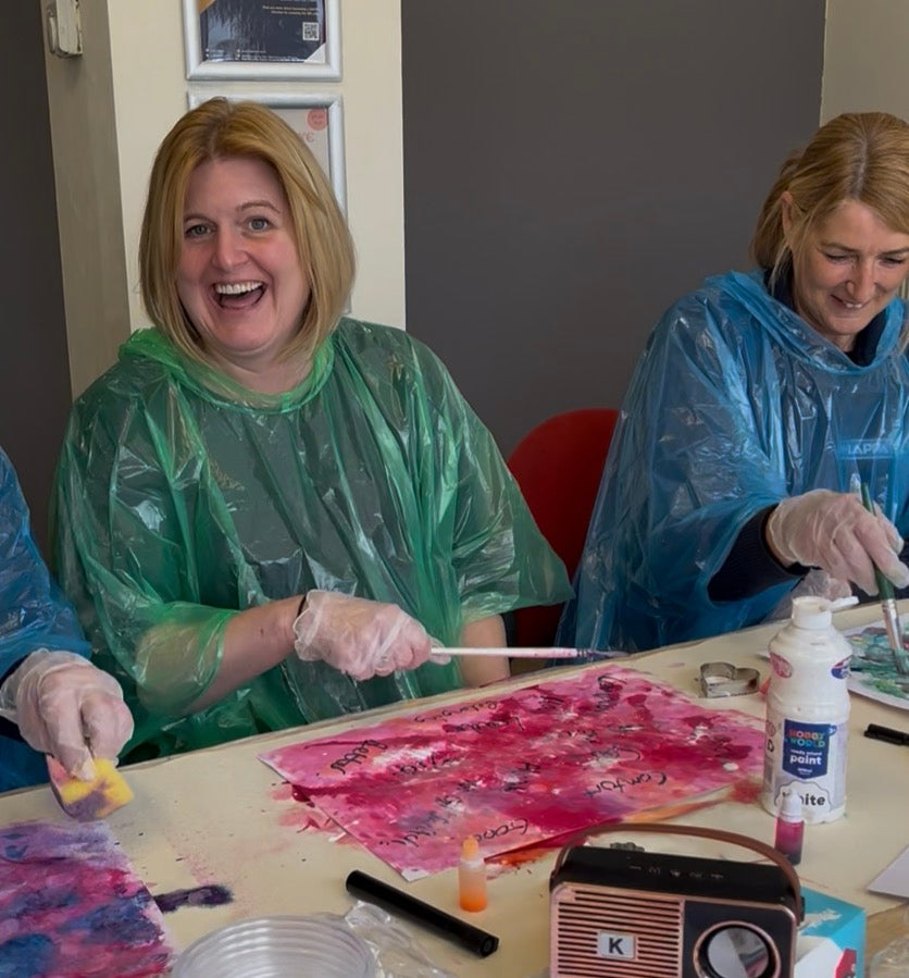 Pissing Around With Paint- August- Bees and Butterflies -Painting Workshop