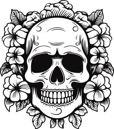 Pissing Around With Paint- Halloween- Rainbow Pride Sugar Skulls -Painting Workshop